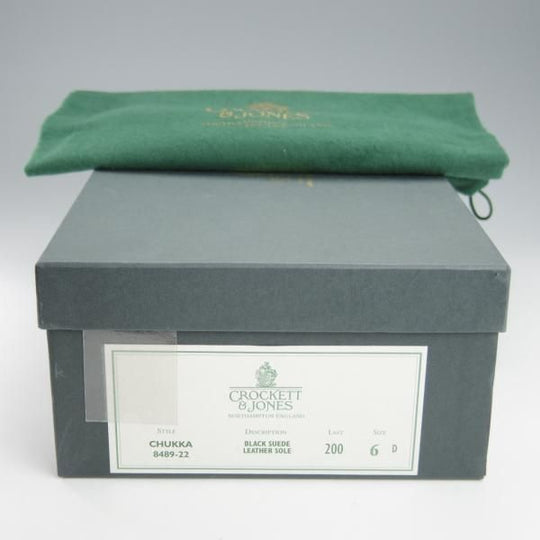 極上★クロケット&ジョーンズ 6D【定価￥72,600-★ダイナイトソール仕様/CHUKKA】200ラスト/チャッカブーツ/黒/Crockett&Jones★h996