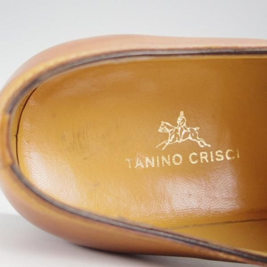 極上★(伊)タニノクリスチー SIZE 5【定価15万円以上★オックスフォードシューズ/131531】カーフ/茶/メンズ/TANINO CRISCI★h998