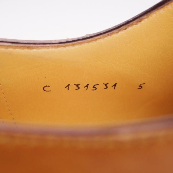 極上★(伊)タニノクリスチー SIZE 5【定価15万円以上★オックスフォードシューズ/131531】カーフ/茶/メンズ/TANINO CRISCI★h998