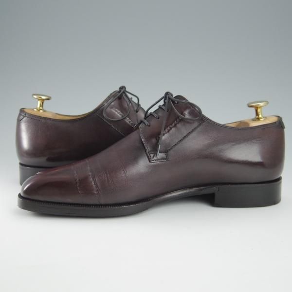 極上★(仏)ベルルッティ SIZE 6【シャドウステッチ仕様★ヴェネチアレザー/ダービーシューズ】赤茶/メンズ/Berluti★h999