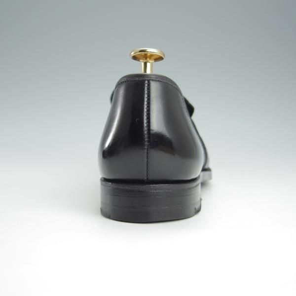 極上★クロケット&ジョーンズ UK6.5程度【★(英)ジョージクレバリー別注/GEORGE CLEVERLEY】ローファー/カーフ/黒/Crockett&Jones★i002