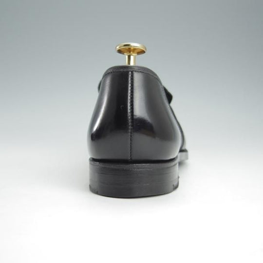 極上★クロケット&ジョーンズ UK6.5程度【★(英)ジョージクレバリー別注/GEORGE CLEVERLEY】ローファー/カーフ/黒/Crockett&Jones★i002