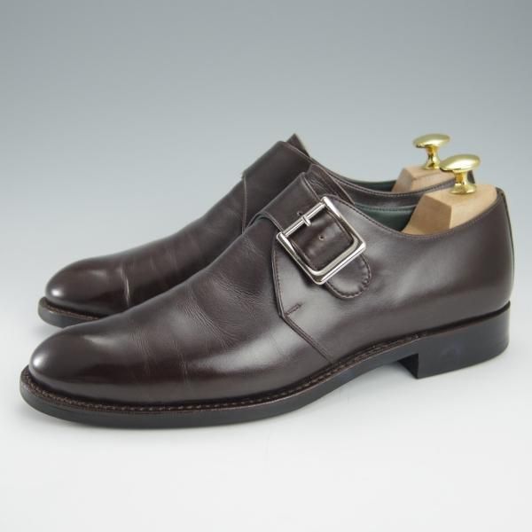 極上★宮城興業 39E【オーダー価格￥59,400-★(仏)アノネイ社のカーフ/ZERBINOネーム】モンクストラップ/濃茶/MIYAGI KOGYO★i005