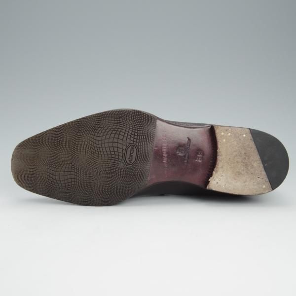 極上★(伊)ステファノ・ベーメル SIZE 39【定価20万円以上★コインローファー/グレインレザー】濃茶/メンズ/Stefano Bemer★i007