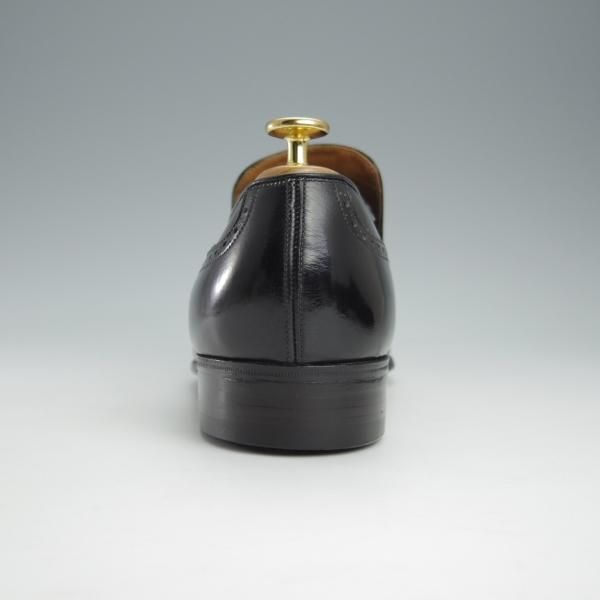 極上★チャーチ UK8.5程度【貴重★2都市ロゴ(〜70's)/旧チャーチ/センターエラスティック】149ラスト/カーフ/黒/メンズ/Church's★i009