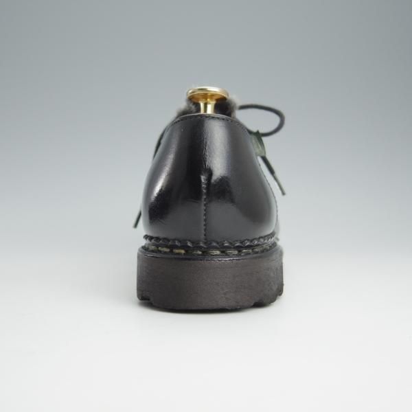 極美品★パラブーツ SIZE 39.5【定価￥92,400-★VISON(ミンクファー)仕様/ミカエル/MICHAEL】チロリアンシューズ/黒/Paraboot★i010