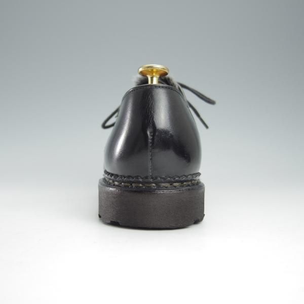 極美品★パラブーツ SIZE 39.5【定価￥92,400-★VISON(ミンクファー)仕様/ミカエル/MICHAEL】チロリアンシューズ/黒/Paraboot★i010