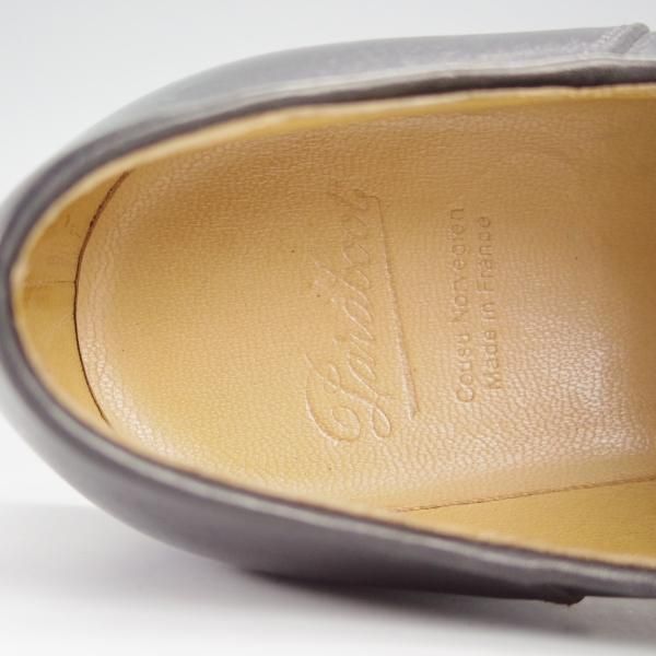 極美品★パラブーツ SIZE 39.5【定価￥92,400-★VISON(ミンクファー)仕様/ミカエル/MICHAEL】チロリアンシューズ/黒/Paraboot★i010