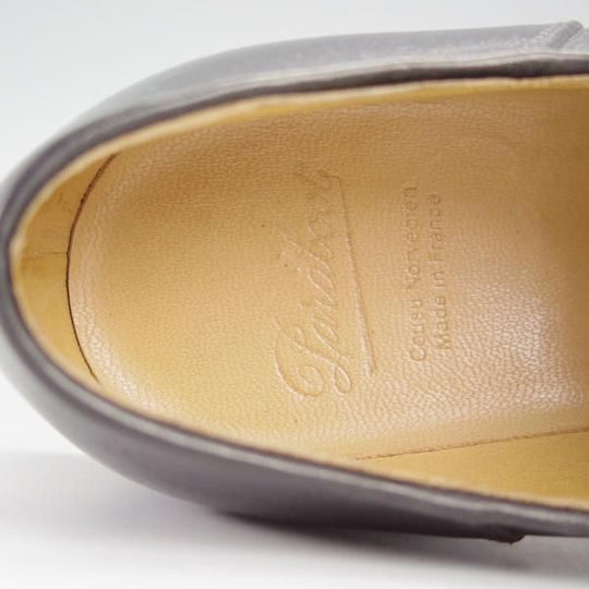 極美品★パラブーツ SIZE 39.5【定価￥92,400-★VISON(ミンクファー)仕様/ミカエル/MICHAEL】チロリアンシューズ/黒/Paraboot★i010