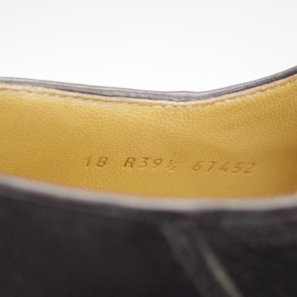 極美品★パラブーツ SIZE 39.5【定価￥92,400-★VISON(ミンクファー)仕様/ミカエル/MICHAEL】チロリアンシューズ/黒/Paraboot★i010