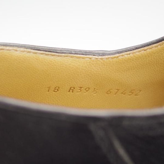 極美品★パラブーツ SIZE 39.5【定価￥92,400-★VISON(ミンクファー)仕様/ミカエル/MICHAEL】チロリアンシューズ/黒/Paraboot★i010