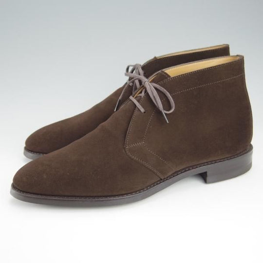 極上★(浅草)RENDO/レンド SIZE 7.5【定価￥53,900-★ダイナイトソール仕様/7706】チャッカブーツ/スエード/濃茶/メンズ★i013