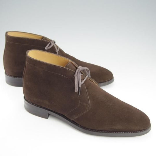 極上★(浅草)RENDO/レンド SIZE 7.5【定価￥53,900-★ダイナイトソール仕様/7706】チャッカブーツ/スエード/濃茶/メンズ★i013