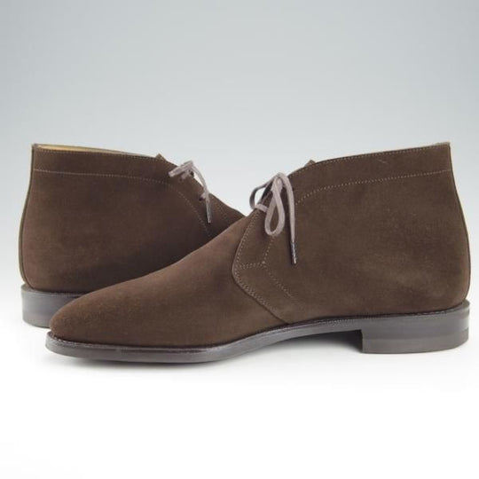 極上★(浅草)RENDO/レンド SIZE 7.5【定価￥53,900-★ダイナイトソール仕様/7706】チャッカブーツ/スエード/濃茶/メンズ★i013