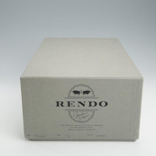 極上★(浅草)RENDO/レンド SIZE 7.5【定価￥53,900-★ダイナイトソール仕様/7706】チャッカブーツ/スエード/濃茶/メンズ★i013