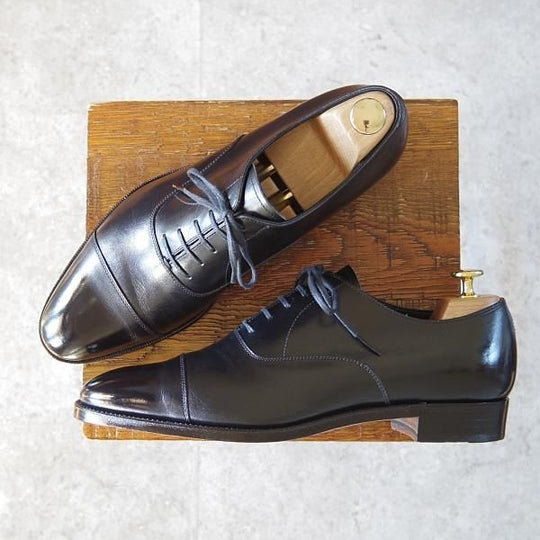 極上★(浅草)RENDO/レンド SIZE 8【定価￥49,500-★ストレートチップ/7701/R770ラスト】カーフ/黒/メンズ★i014