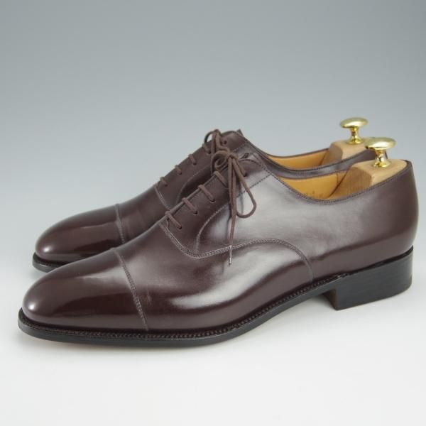 未使用★J.M.ウェストン 9E【定価￥137,500-★300/ストレートチップ/11ラスト】カーフ/濃茶/メンズ/Weston/ウエストン★i016
