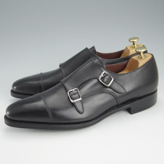 新品★ユニオンインペリアル SIZE 8.5【定価￥42,900-★ダイナイトソール仕様/U1942】ダブルモンク/カーフ/黒/Union Imperial★i017