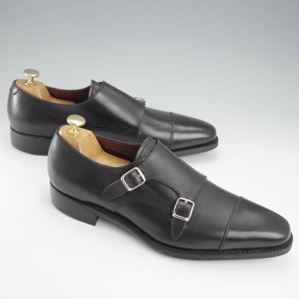新品★ユニオンインペリアル SIZE 8.5【定価￥42,900-★ダイナイトソール仕様/U1942】ダブルモンク/カーフ/黒/Union Imperial★i017