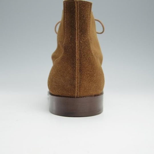 極上★クロケット&ジョーンズ 9.5E【★(英)ジョージクレバリー別注/GEORGE CLEVERLEY】チャッカブーツ/スエード/茶/Crockett&Jones★i018