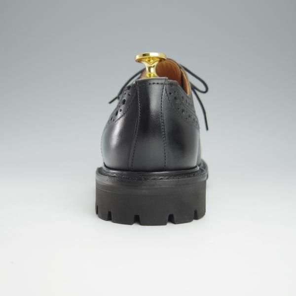 極美品★(英)SANDERS/サンダース SIZE 7【貴重★QUILP別注/The Old Curiosity shop】コマンドソール/フルブローグ/コンビ/黒/メンズ★i019