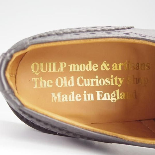 極美品★(英)SANDERS/サンダース SIZE 7【貴重★QUILP別注/The Old Curiosity shop】コマンドソール/フルブローグ/コンビ/黒/メンズ★i019
