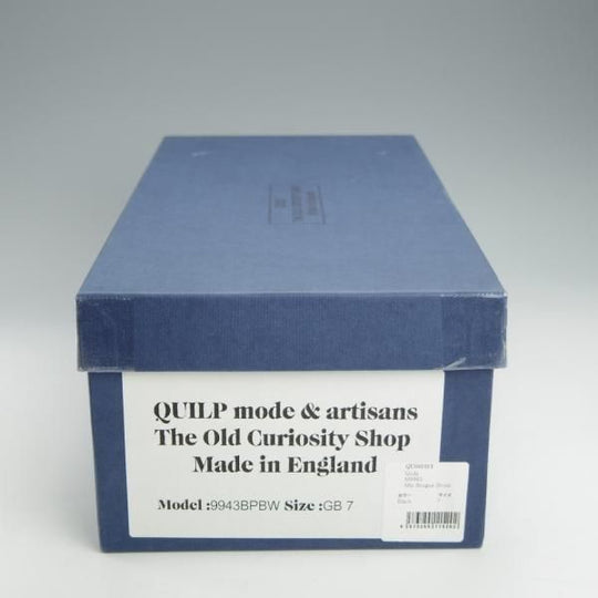 極美品★(英)SANDERS/サンダース SIZE 7【貴重★QUILP別注/The Old Curiosity shop】コマンドソール/フルブローグ/コンビ/黒/メンズ★i019