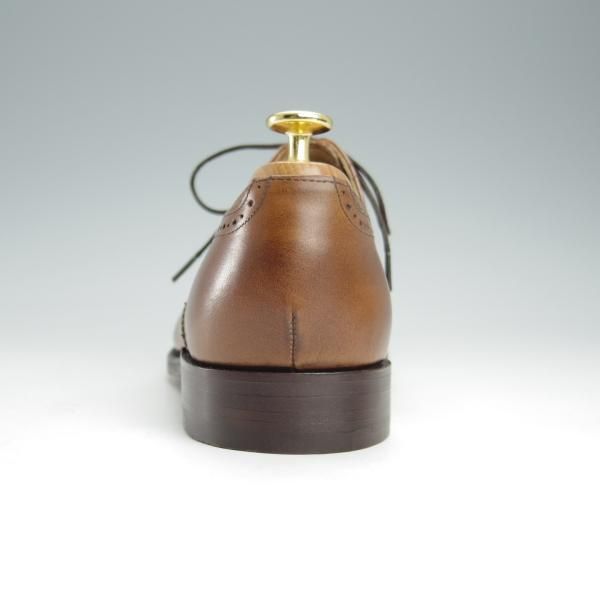 未使用★(英)BARKER/バーカー 7G【グッドイヤーウェルテッド製法★セミブローグ/NEWCASTLE】368137/カーフ/WALNUT/茶/メンズ★i021