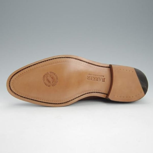 未使用★(英)BARKER/バーカー 7G【グッドイヤーウェルテッド製法★セミブローグ/NEWCASTLE】368137/カーフ/WALNUT/茶/メンズ★i021