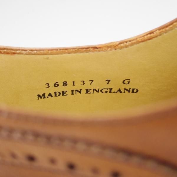 未使用★(英)BARKER/バーカー 7G【グッドイヤーウェルテッド製法★セミブローグ/NEWCASTLE】368137/カーフ/WALNUT/茶/メンズ★i021