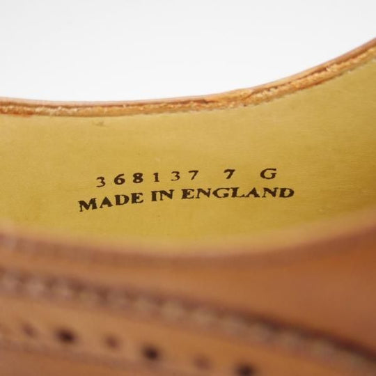 未使用★(英)BARKER/バーカー 7G【グッドイヤーウェルテッド製法★セミブローグ/NEWCASTLE】368137/カーフ/WALNUT/茶/メンズ★i021