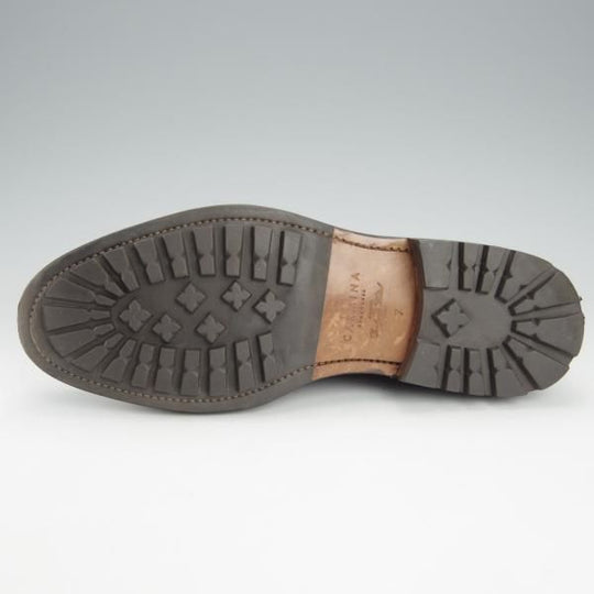 極上★(スペイン製)CARMINA/カルミナ SIZE 7【グッドイヤーウェルテッド製法★フルブローグ】グレインレザー/黒/メンズ★i024