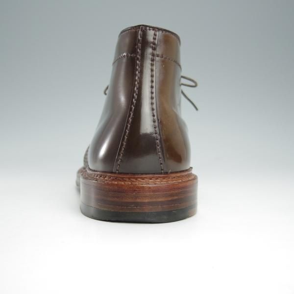 美品★オールデン 8E【貴重★シガー色/コードバン/茶】13132/バリーラスト/チャッカブーツ/メンズ/Alden★i041