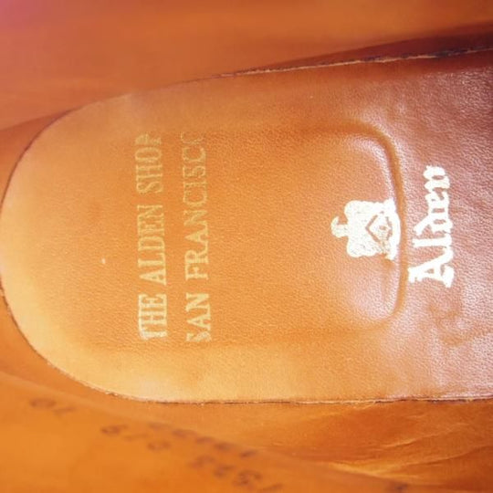 美品★オールデン 8E【貴重★シガー色/コードバン/茶】13132/バリーラスト/チャッカブーツ/メンズ/Alden★i041