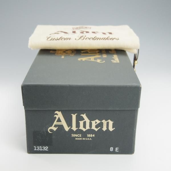 美品★オールデン 8E【貴重★シガー色/コードバン/茶】13132/バリーラスト/チャッカブーツ/メンズ/Alden★i041