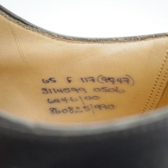 未使用★チャーチ 65F/UK6.5【貴重★JIL SANDER別注/ジルサンダー/9747ラスト】プレーントゥ/カーフ/黒/メンズ/Church's★i043