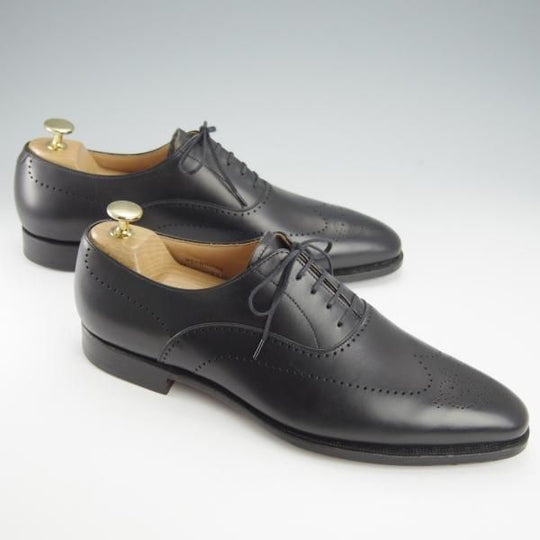 未使用★クロケット&ジョーンズ 7.5E【定価￥86,900-★WEYBRIDGE/オックスフォードシューズ】360ラスト/カーフ/黒/Crockett&Jones★i044