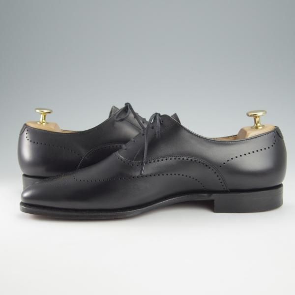 未使用★クロケット&ジョーンズ 7.5E【定価￥86,900-★WEYBRIDGE/オックスフォードシューズ】360ラスト/カーフ/黒/Crockett&Jones★i044
