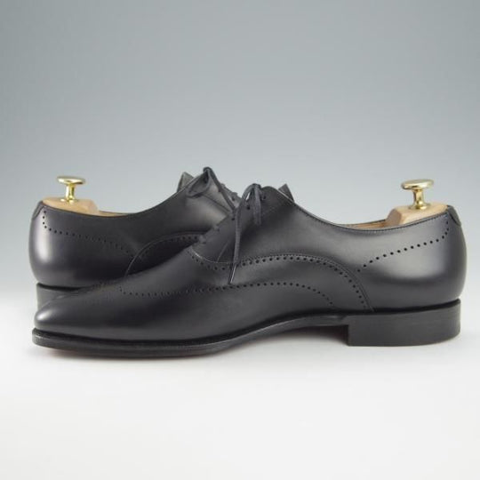 未使用★クロケット&ジョーンズ 7.5E【定価￥86,900-★WEYBRIDGE/オックスフォードシューズ】360ラスト/カーフ/黒/Crockett&Jones★i044