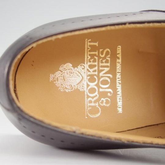 未使用★クロケット&ジョーンズ 7.5E【定価￥86,900-★WEYBRIDGE/オックスフォードシューズ】360ラスト/カーフ/黒/Crockett&Jones★i044