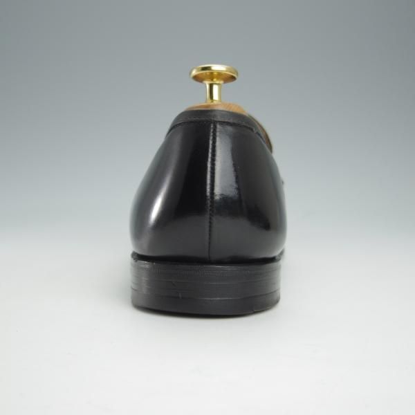 ★クロケット&ジョーンズ UK8程度【貴重★ブルックスブラザーズ別注/Peal&co】314ラスト/コインローファー/黒/Crockett&Jones★i045