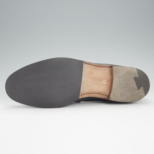 ★クロケット&ジョーンズ UK8程度【貴重★ブルックスブラザーズ別注/Peal&co】314ラスト/コインローファー/黒/Crockett&Jones★i045