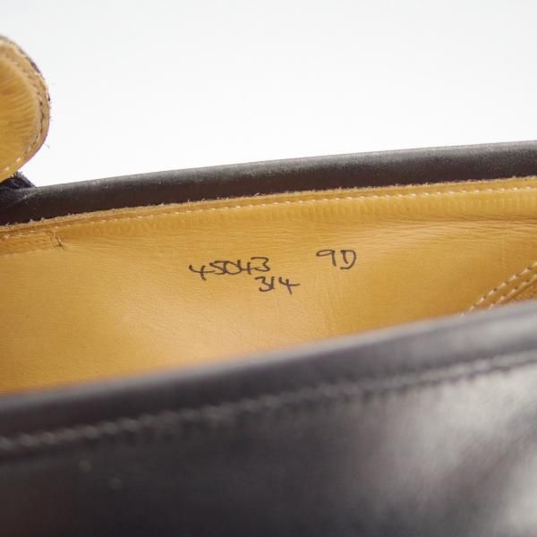 ★クロケット&ジョーンズ UK8程度【貴重★ブルックスブラザーズ別注/Peal&co】314ラスト/コインローファー/黒/Crockett&Jones★i045