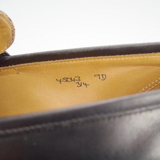 ★クロケット&ジョーンズ UK8程度【貴重★ブルックスブラザーズ別注/Peal&co】314ラスト/コインローファー/黒/Crockett&Jones★i045