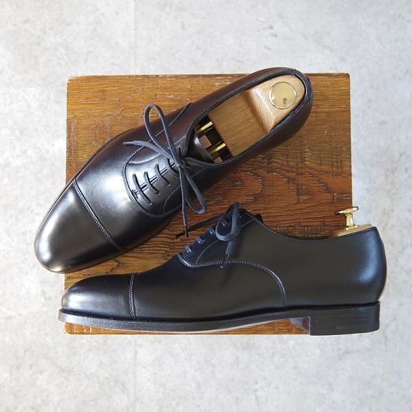 新品★クロケット&ジョーンズ 6D【ハンドグレードライン★LONSDALE 2/ストレートチップ】カーフ/黒/メンズ/Crockett&Jones★i046