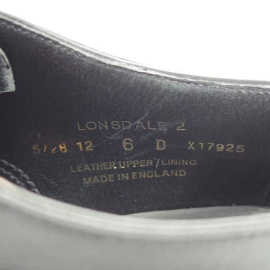 新品★クロケット&ジョーンズ 6D【ハンドグレードライン★LONSDALE 2/ストレートチップ】カーフ/黒/メンズ/Crockett&Jones★i046