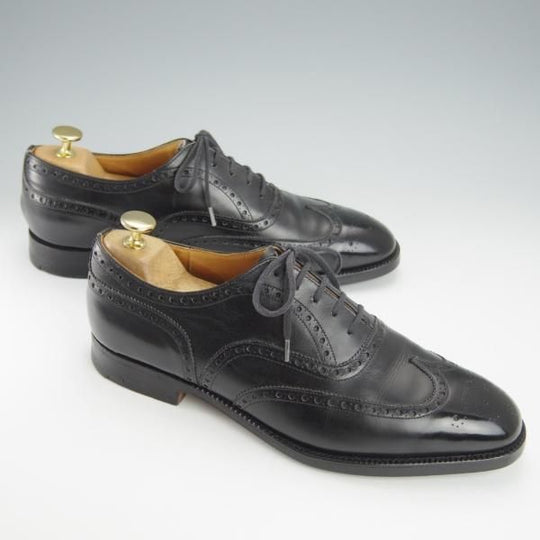 極上★チャーチ 75F/UK7.5【現行定価￥155,100-★旧チャーチ/73ラスト/CHETWYND】チェットウィンド/3都市ロゴ/カーフ/黒/Church's★i047