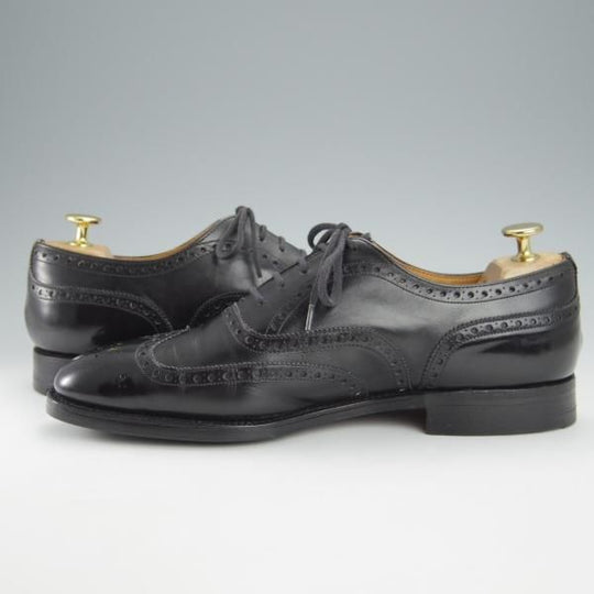 極上★チャーチ 75F/UK7.5【現行定価￥155,100-★旧チャーチ/73ラスト/CHETWYND】チェットウィンド/3都市ロゴ/カーフ/黒/Church's★i047
