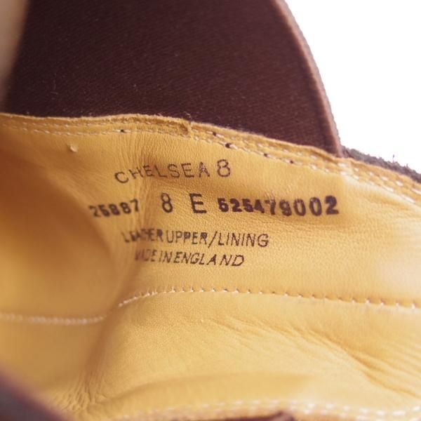 極美品★クロケット&ジョーンズ 8E【定価￥81,400-★CHELSEA 8/CITYソール】サイドゴアブーツ/スエード/黒/メンズ/Crockett&Jones★i049