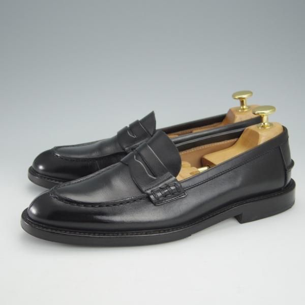 極上★(伊製)マーガレットハウエル(レディース) SIZE 36【定価￥71,400-★プレミアムライン/コインローファー】黒/MARGARET HOWELL★i050